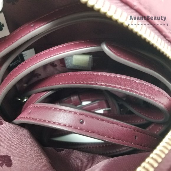 Kate Spade Mini Convertible Backpack Leather Red maroon nwt leather quilted main image 7